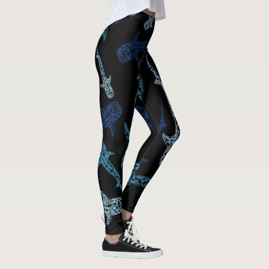Gemusterte Leggings des Walhaifischs (Rechts)
