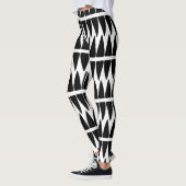 Gemusterte Leggings Schwarz/Weiß (Links)