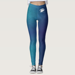 Gemusterte Leggings - Weißes Logo