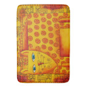 Gemusterte Leopard-Aquarellbilder Badematte (Vorderseite Vertikal)