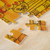 Gemusterte Leopard Cat Watercolor Illustration Puzzle (Seite)