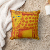 Gemusterte Leopardardarstellung Kissen (Decke)