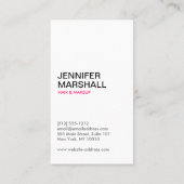 GEMUSTERTE MÄDCHEN-Visitenkarte Visitenkarte (Rückseite)