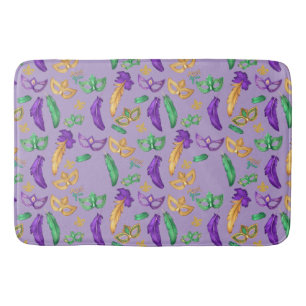 Gemusterte Mardi Gras Badematte
