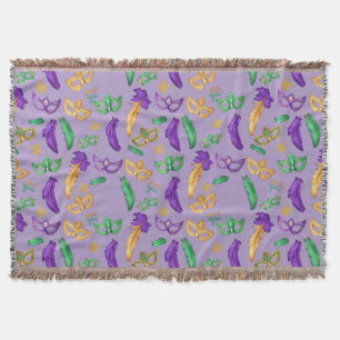 Gemusterte Mardi Gras Decke