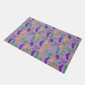 Gemusterte Mardi Gras Fußmatte (Schrägansicht)