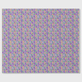 Gemusterte Mardi Gras Geschenkpapier (Flach)