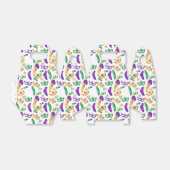 Gemusterte Mardi Gras Geschenkschachtel (Ungefaltet)