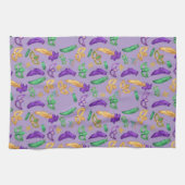 Gemusterte Mardi Gras Geschirrtuch (Horizontal)