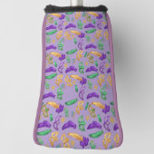 Gemusterte Mardi Gras Golf Headcover (Rotieren 90)