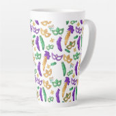 Gemusterte Mardi Gras Milchtasse (Rechte Ecke)