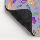 Gemusterte Mardi Gras Mousepad (Ecke)