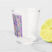 Gemusterte Mardi Gras Schnapsglas (Rechts)
