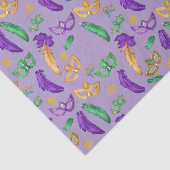 Gemusterte Mardi Gras Seidenpapier (Ausschnitt)