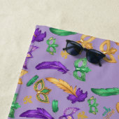 Gemusterte Mardi Gras Strandtuch (Beispiel)