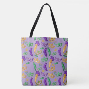 Gemusterte Mardi Gras Tasche