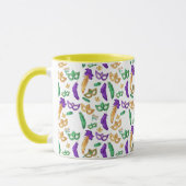 Gemusterte Mardi Gras Tasse (Links)