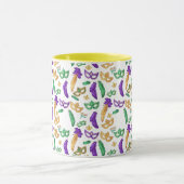 Gemusterte Mardi Gras Tasse (Zentrum)