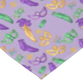 Gemusterte Mardi Gras Tischdecke (Schrägansicht)
