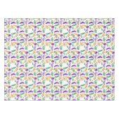 Gemusterte Mardi Gras Tischdecke (Vorderseite (Horizontal))