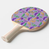 Gemusterte Mardi Gras Tischtennis Schläger (Vorderseite)