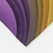 Gemusterte Mardi Gras Welle Fleecedecke (Ecke)