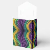 Gemusterte Mardi Gras Welle Geschenkschachtel (Geöffnet)