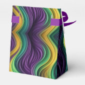 Gemusterte Mardi Gras Welle Geschenkschachtel (Rückseite)