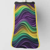 Gemusterte Mardi Gras Welle Golf Headcover (Rotieren 90)