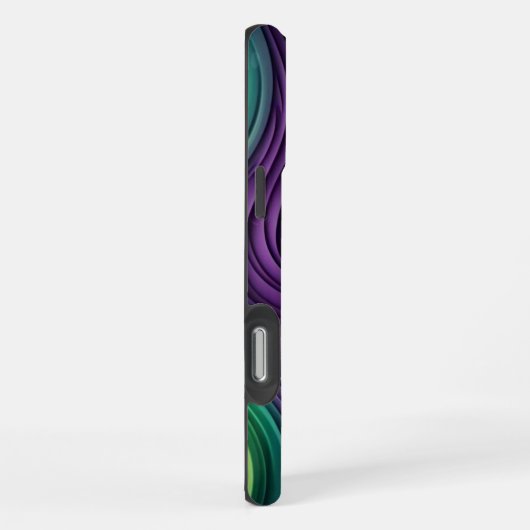 Gemusterte Mardi Gras Welle iPhone Hülle (Rechte Seite)