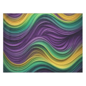 Gemusterte Mardi Gras Welle Tischdecke (Vorderseite (Horizontal))