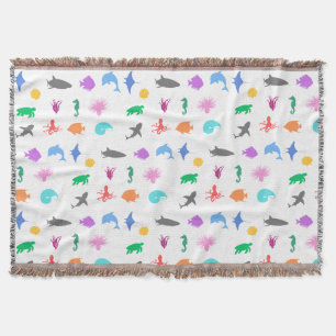 Gemusterte Meerestiere Decke