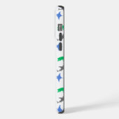 Gemusterte Meerestiere iPhone Hülle (Linke Seite)