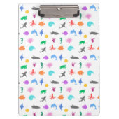 Gemusterte Meerestiere Klemmbrett (Vorderseite)