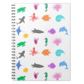Gemusterte Meerestiere Notizblock (Vorderseite)