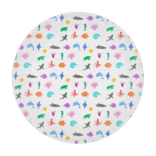 Gemusterte Meerestiere Schneidebrett