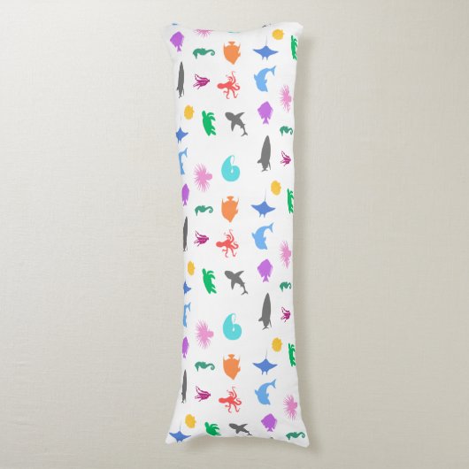 Gemusterte Meerestiere Seitenschläferkissen (Vorderseite Vertikal)