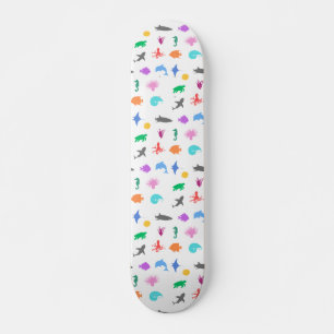 Gemusterte Meerestiere Skateboard