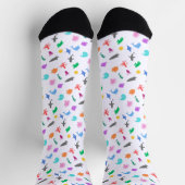Gemusterte Meerestiere Socken (Oben)