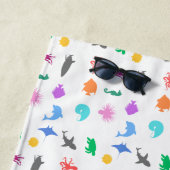 Gemusterte Meerestiere Strandtuch (Beispiel)
