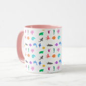 Gemusterte Meerestiere Tasse (Vorderseite Links)