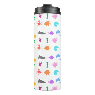 Gemusterte Meerestiere Thermosbecher