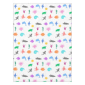 Gemusterte Meerestiere Tischdecke (Vorderseite)