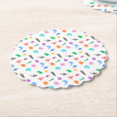 Gemusterte Meerestiere Untersetzer (angewinkelt)