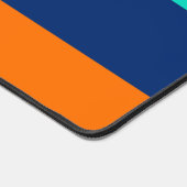 Gemusterte mehrfarbige Linien Schreibtischunterlage (Ecke)