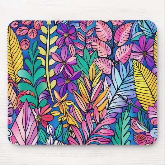 Gemusterte Mousepad in lebendiger Farbenpracht (Vorne)