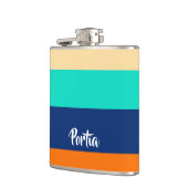 gemusterte Multicolinien Flachmann (Links)