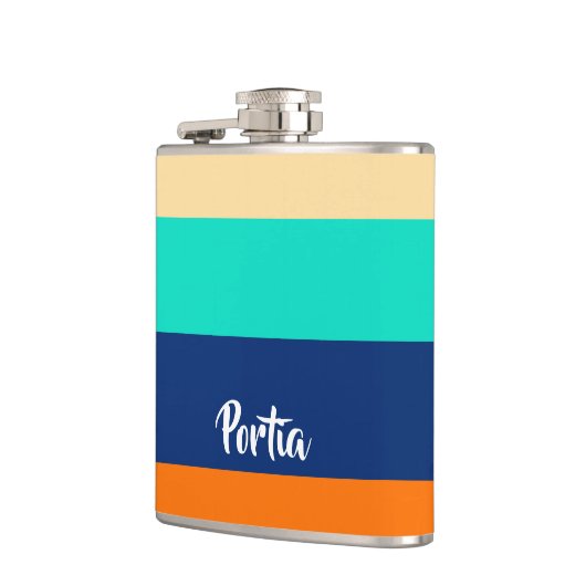 gemusterte Multicolinien Flachmann (Links)