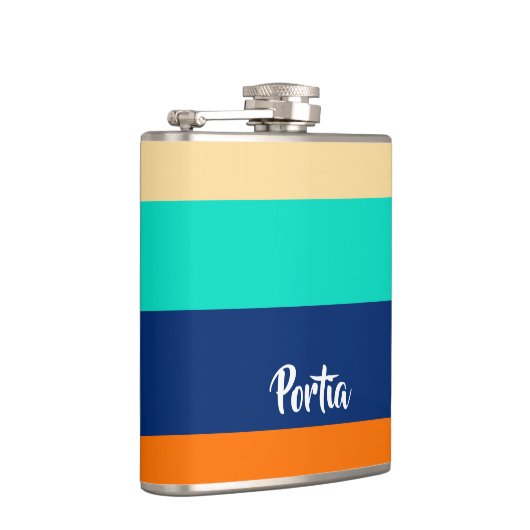 gemusterte Multicolinien Flachmann (Rechts)