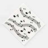 Gemusterte Musikinstrumente Serviette (Ecke)